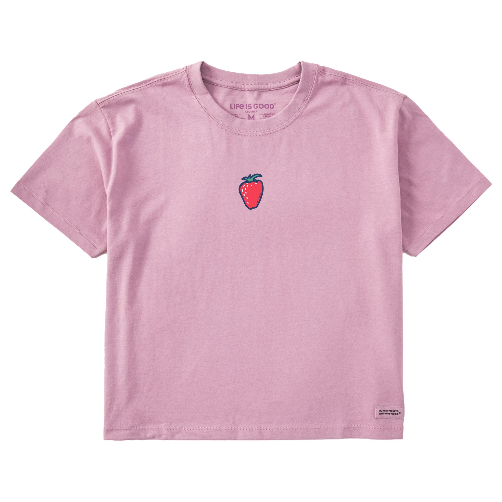 Simple Strawberry Boxy Tee